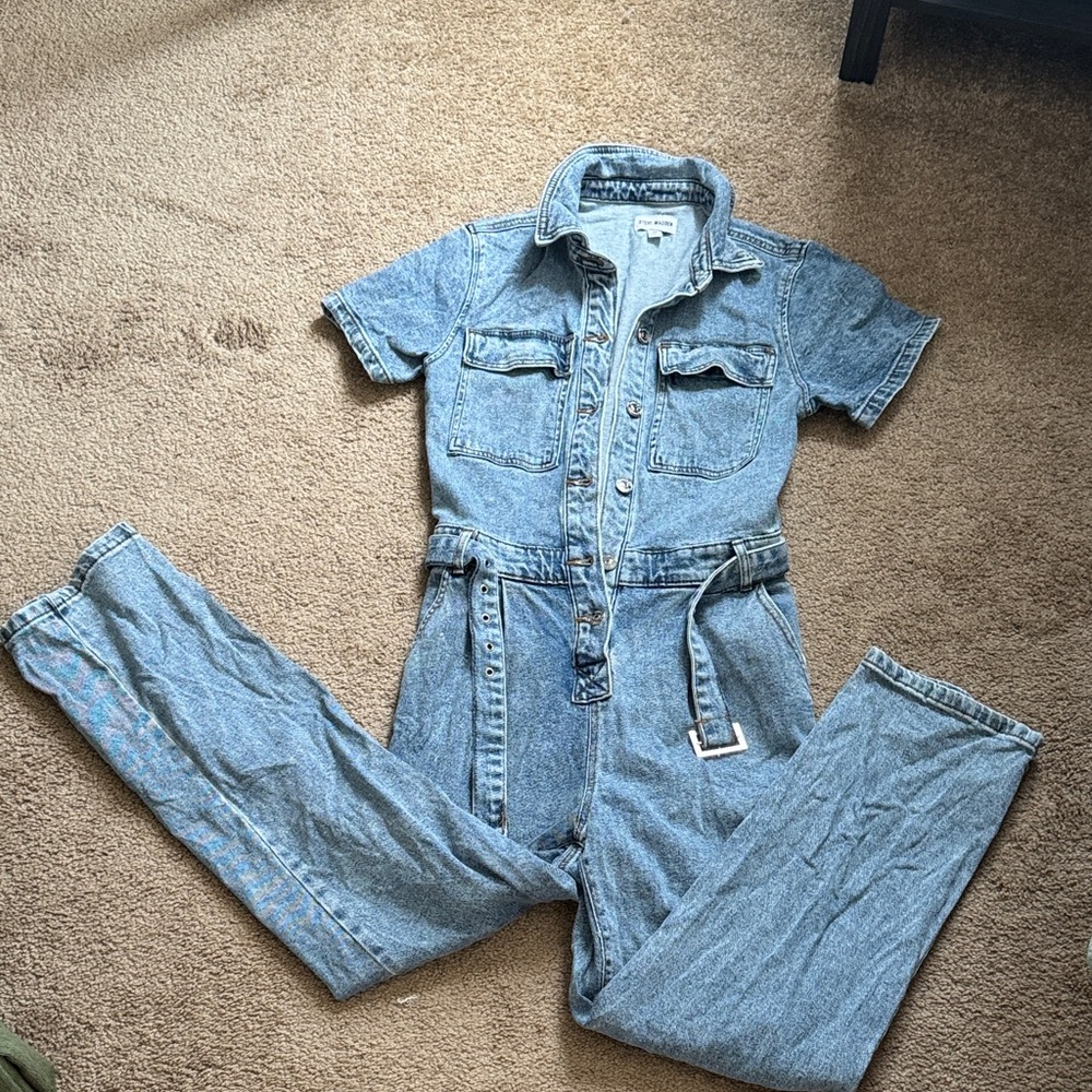 Steve Madden Denim Jumpsuit - XS